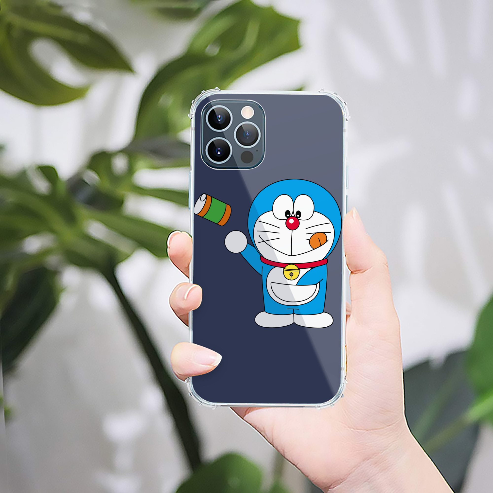 （画像用） ドラえもん Doraemon 【iPhone 12シリーズ対応】透明スマホケース（クリアソフトケース）